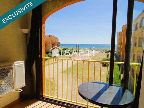 Barcarès, face à la Mer, T2 de 28m² avec loggia