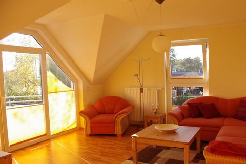 High-quality, charming maisonette holiday apartment, measuring 86 sqm, in Zinnowitz with 2 bedrooms, ideal for 4 holidaymakers.