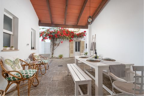 Located in Santa Margalida, this typically Mallorcan house welcomes 6 guests. The exteriors of the property are ideal to enjoy the Mediterranean climate. The main terrace will be perfect to start the day having breakfast under the beautiful porch, or...