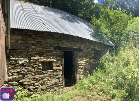 BARN AND LAND Near the village of Sentein, on the mountainside, barn of approximately 77 m² on 2 levels with an adjoining plot of 8600 m². Seller fees ARIEGE PYRENEES IMMOBILIER (API) - STANEKOVIC Pascal (RSAC N° ... More information on ... (ref ... ...