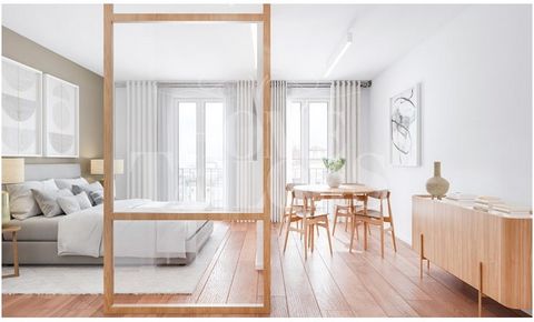1 + 1-Zimmer-Wohnung mit einer Fläche von 83 m2 und mit einer Terrasse von 5 m2 in das neueste Sanierungsprojekt im historischen Zentrum von Porto eingefügt, das Design der Stadtarchitektur des fünfzehnten Jahrhunderts fortsetzt und die Qualität, Raf...