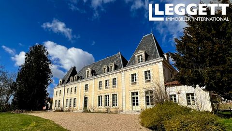 A12534 - An impressive chateau with classic, symmetrical layout. Ideal as a spacious, grand family home or ripe for conversion into a hotel, wedding venue or other business. The grounds cover a surface of over 5 hectares on a plot totalling 5.6 hecta...