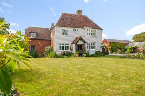 £1,250,000 - £1,350,000 Guide Price. Elegant four/ five bedroom Grade II Listed residence. Large country style kitchen + three spacious receptions and study. Guest suite with spiral staircase. Abound with period features. Outbuildings with developmen...