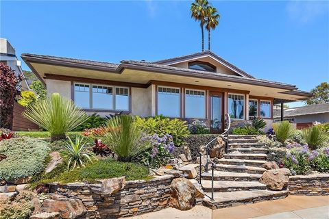 Incredible opportunity in the ocean front community of Three Arch Bay. Sophisticated detailing throughout this Craftsman style home with a tropical feel, affording coastal relaxation and comfort as a primary or vacation home. Unique single level, com...