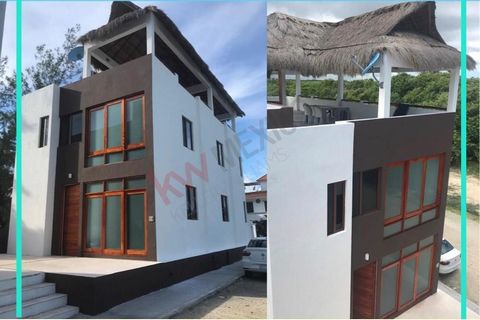 2 appartementen met één slaapkamer te koop met dak met uitzicht op de oceaan in Puerto Juarez 2 onafhankelijke appartementen met 1 slaapkamer en badkamer, in de wijk Playa del Niño. Een kleine particuliere woning voor slechts 240 kavels, gelegen op d...