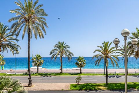 Nizza - Promenade des Anglais // Di fronte al mare, in una residenza di lusso sicura con piccolo giardino e portineria, nella bellissima parte della Promenade des Anglais, a 2 passi dalla linea 2 del tram, che collega direttamente l'aeroporto e il ce...