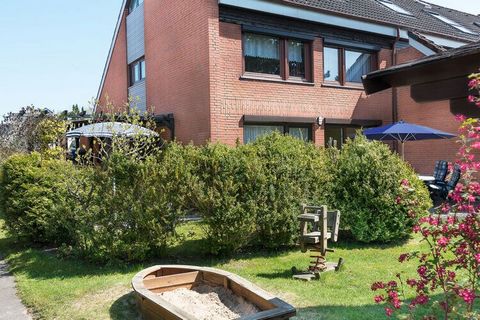 Le pont supérieur, nordique, maritime et familial. L'appartement à Cuxhaven-Duhnen. 5 personnes, 2 chambres, WiFi, utilisation du jardin, place de parking