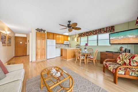 TRANQUILITY BY THE BEACH.. Introducing KIHEI KAI NANI #8-363. A hotel-zoned property by Maui county allowed to perform as vacation rentals located in South Maui across S.Kihei Rd. with direct beach access to Kamaole II Beach Park all while having a d...