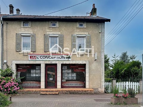 A Belleville-sur-Meuse, à deux pas de la voie verte, je vous propose cet immeuble, d'une surface habitable de 166 m² sur un terrain de 305 m², se distingue par sa configuration spécifique. Composé d'une habitation au 1er étage et d'un local à usage p...