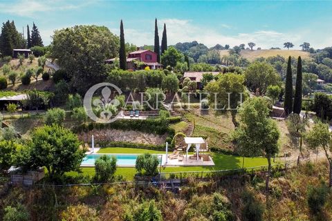 In the heart of the Maremma luxury real estate property consisting of two exclusive villas with private land of 4.9 hectares and panoramic swimming pool with breathtaking views of the Tuscan Archipelago Description We reach the characteristic hamlet ...