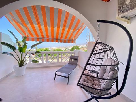 Charming renovated apartment for sale in the “Ocean View” residential complex, located in San Eugenio Alto. This 50m2 apartment offers 1 cozy bedroom, 1 full bathroom, open equipped kitchen, a bright living room, and a terrace with direct views of th...