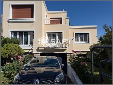 Maison 8 pièces 6 chambres de 148 m2 habitable + sous sol 96 m2 Jardin 400 m2 Exposé SUD Garage DPE "D" COLOMBES QUARTIER EUROPE