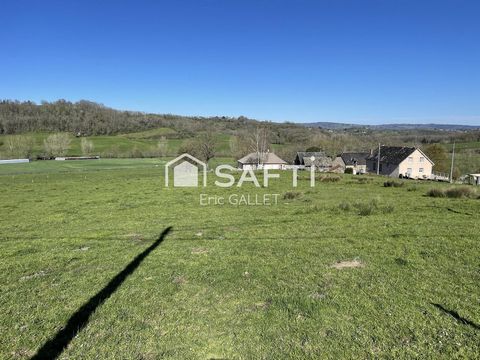 Terrain à bâtir avec environnement champêtre.