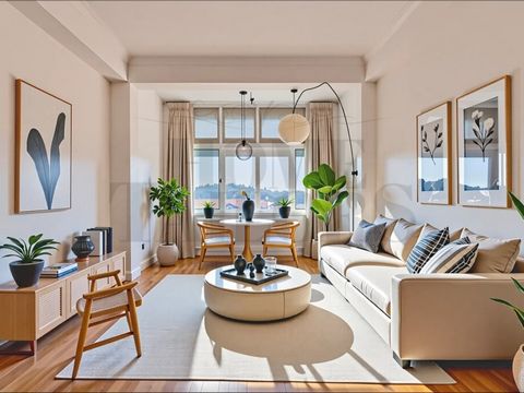 Enjoy the privilege of living with the Tagus at your feet, in this charming 2 bedroom flat located in a quiet street in Algés one of the most sought-after areas of the Lisbon line. With 62m² of well-distributed area, this house offers the perfect com...
