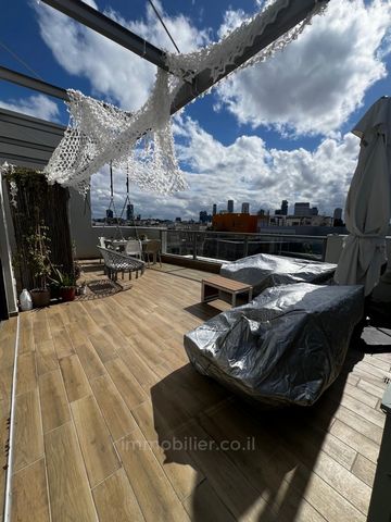 TE KOOP – PENTHOUSE DUPLEX MET DAKTERRAS, ZALMAN SHNEUR STREET, CENTRAAL TEL AVIV Gelegen in een zeer rustige straat in het hart van Tel Aviv, tegenover het oude stadhuis en naast het Gan Meir-park. Vrij uitzicht op de lucht en de daken van de witte ...