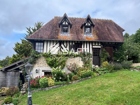 bel ensemble normand avec jardin paysager