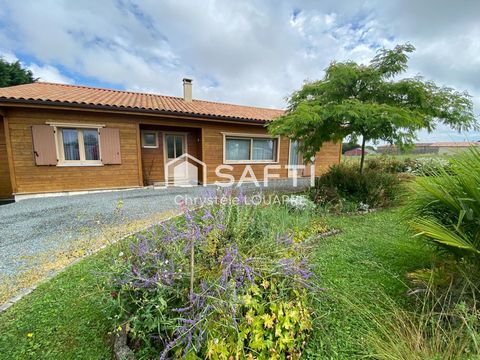 Maison en bois 110m² / 3 chambres, plain-pied SANS VIS à VIS