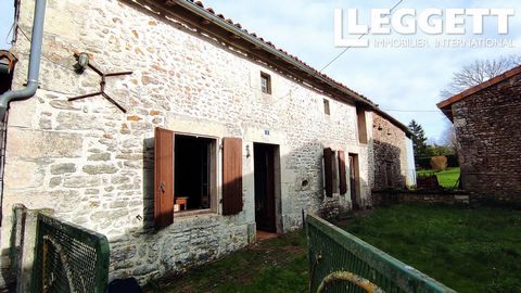 A18891SR16 - This beautiful old house is located in a peaceful location with lovely views, approximately 7 km from the village of Champagne-Mouton with all its amenities. The house itself is filled with charm but requires a complete renovation, inclu...