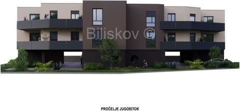 www.biliskov.com  ID: 13664 Velika Gorica Schöne Dreizimmerwohnung mit einer Fläche von 71,99 m2 im 2. Stock des Gebäudes (Neubauprojekt). Die Wohnung besteht aus einer Eingangshalle, zwei Schlafzimmern, einem großen Wohnzimmer, einer Küche mit Esszi...