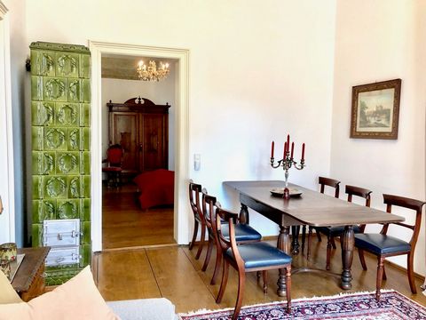 The Villa is near Schillerplatz and the river Elbe. The part of Dresden is protected as monument, as it has a lot of historical buildings and Villas. The apartment is the upper floor of the Villa. It has two sleeping rooms with double beds and a livi...