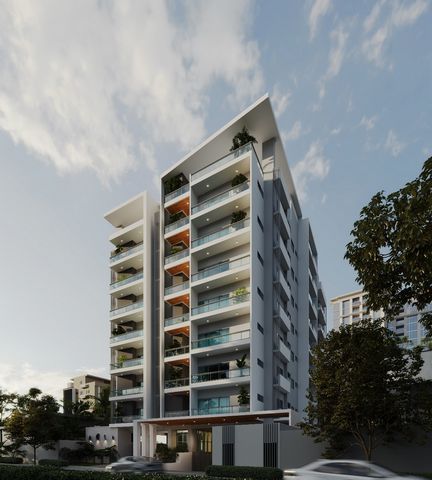 Projekt in Bella Vista Norte, Santo Domingo, Distrito Nacional Dieses exklusive Wohnprojekt befindet sich im prestigeträchtigen Sektor Bella Vista Norte und bietet ein modernes und funktionales Design in einem der begehrtesten Bereiche von Santo Domi...