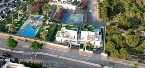 NEW DETACHED 3 BEDROOM VILLA WITH PRIVATE POOL IN FINESTRAT.~ ~ New build luxury residential complex in Finestrat. The complex consists of duplexes, flats, penthouses and detached villas. The flats are in 3 blocks: 2 blocks of 7 floors and 1 of 5.~ ~...