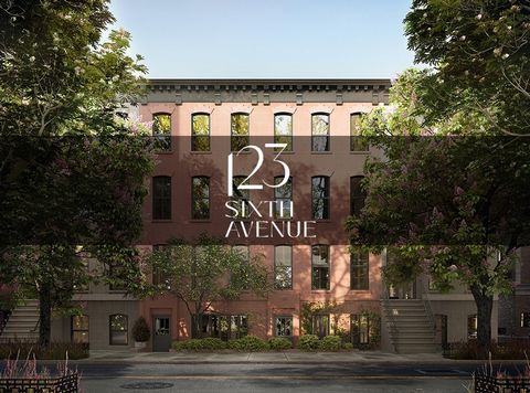 Park Slope luxury and charm meets modern functionality and design at 123 Sixth Avenue, a brand new boutique condominium offering four floor-through homes with private outdoor space. The building sits on a 40-ft wide lot and maintains many of the ench...