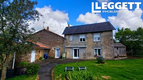 A30650MGA85 - Je vous propose cette propriété située dans un hameau dans le bocage Vendéen. La maison d'habitation est composée : Au rez-de-chaussée : une grande pièce à vivre (cuisine, séjour/salon) d'environ 65 m² avec une cuisinière à bois , la pi...