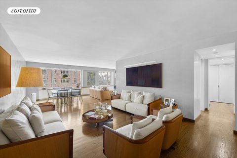 Monthly maintenance only $1,121. Welcome to this massive three-bedroom, three-bathroom apartment with washer and dryer in unit and dedicated storage. Upon entering, you're greeted by picturesque views of Madison Avenue through large windows that floo...