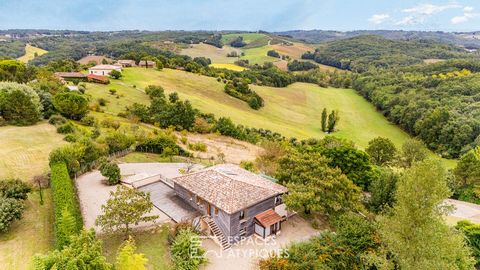 A 10 minutos de Montauban, enclavada en las laderas, esta casa de unos 240 m2 ofrece una vida con un panorama excepcional a diario. En su terraza de madera o bajo su pérgola balinesa, su Spa con jacuzzi y natación contracorriente aporta a esta casa u...