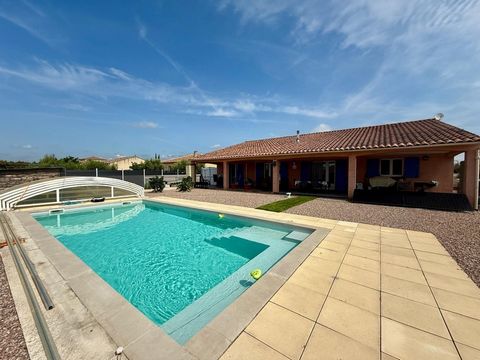 Maison à vendre 5 pièces PEYRIAC MINERVOIS (11) 135 m2 environ, 3 chambres, piscine, garage terrain 885m2