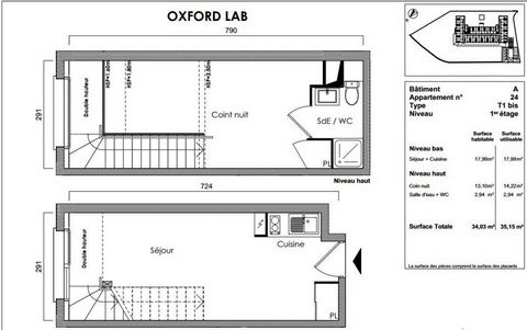 Appartement Duplex T1 bis neuf à QUINT-FONSEGRIVES avec vue Pyrénées