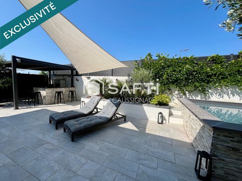 Maison contemporaine de plain pied, 3 chambres Sud Alès