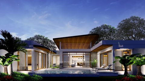 IN PHUKET PRHU SOMPHAN THALANG GELIJKVLOERSE VILLA OP 8 MINUTEN VAN HET STRAND EN 10 MINUTEN VAN DE LUCHTHAVEN MET UITGERUSTE KEUKEN, DUBBELE WOONKAMER, 2 MASTER SUITES, ZWEMBAD, 2 OVERDEKTE PARKEERPLAATSEN MET ELEKTRISCHE PORTIAL. TERREIN 350 M2 . P...
