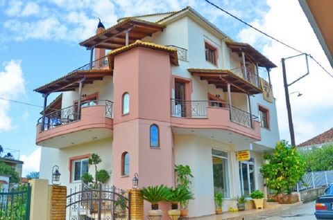 For sale house with total area of 325 sq.m. in Filiates, Thesprotia. Living area of the house is 145 sq.m. with 40 sq.m. balconies, shop of 90 sq.m., semi basement of 90 sq.m. of particular architecture and aesthetics. With 3 bedrooms, 2 bathrooms, f...