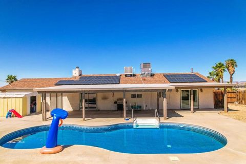 Updated 3 bedroom, 2 bathroom pool home with solar. Solar will be paid in full at close of escrow. This home is move in ready. Air conditioner was replaced in 2022, water heater replaced in 2020, vinyl replaced in the in-ground pool in 2022. Butcher ...