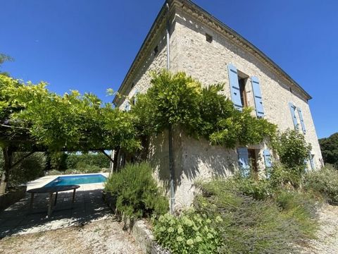A stunning ensemble of stone houses near Montaigu de Quercy including a traditional stone farmhouse with 3 beds, a fully renovated barn with underfloor heating, a gorgeous guest cottage, heated swimming pool and open barn for parking, all set on over...