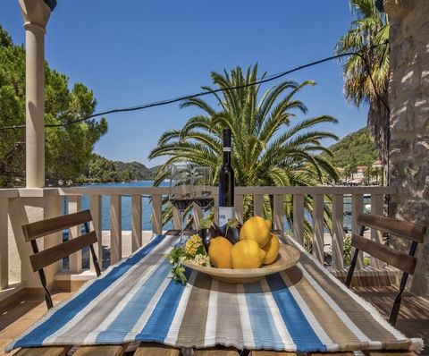 A beautiful renovated stone house located on the island of Šipan, the largest of the Elafite group. It is located only 10 m from the crystal clear sea, offering an incredible view and a unique island atmosphere. Šipan is known for preserving the spir...