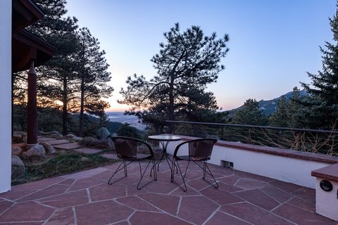 Experience Elevated Luxury Living in Boulder's Sunshine Canyon. Welcome to a reimagined world of luxury living where privacy, serenity, and unmatched convenience converge just FIVE MINUTES from Broadway. Nestled atop a 35-acre estate, this spectacula...