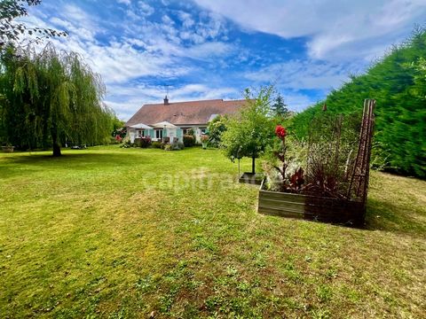 LA CHAPELLE SAINT MESMIN, proche commerces et bourg, à vendre charmante maison plain pied T3, garage de 40m2, un parc paysager de 3500m2 clos et arboré sans vis à vis