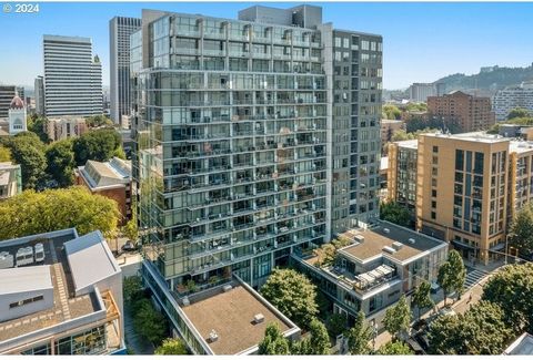 Enjoy the urban life of your dreams in this perfectly located condo in the heart of the Cultural District and 14 stories in the air! NW views for miles from big balcony! Bridges, river valley, and sunset views behind West Hills. Highest active 1/1 un...