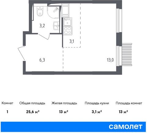 Продается квартира-студия. Квартира расположена на 17 этаже 17 этажного монолитного дома (Корпус 4, Секция 2) в ЖК «Мытищи Парк» от группы «Самолет». ЖК «Мытищи Парк» — это надежные и долговечные монолитные корпуса. При проектировании домов и террито...