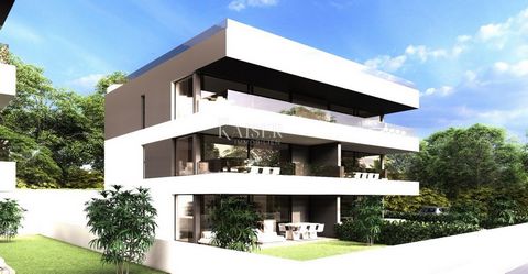 Kaiser Immobilien presents a luxurious apartment on the first floor of the building, in a completely new apartment complex with two buildings, a few minutes' drive from the city of Poreč. The apartments are located in a quiet and popular location, ne...