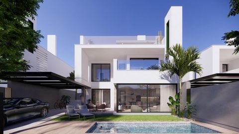 NEUBAU VILLA MIT 3 SCHLAFZIMMERN IN EINER PRIVATEN ANLAGE IN DER REGION MURCIA~~Neubauvillen in privater, geschützter Anlage in der Region Murcia, umgeben von hervorragenden Golfplätzen und nur 10 Minuten von den Sandstränden des Mar Menor entfernt. ...