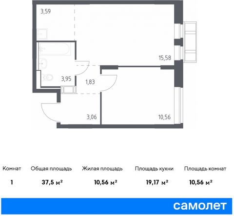 Продается 1-комн. квартира. Квартира расположена на 3 этаже 9 этажного монолитного дома (Корпус 62, Секция 3) в ЖК «Рублевский Квартал» от группы «Самолет». «Рублевский квартал» — жилой комплекс комфорт-класса в Московской области. Проект строится в ...