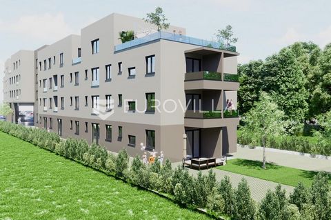 Zagreb, Trnava, five-room apartment on the third floor in a new building with an elevator of 42 apartments and parking spaces in an excellent location. Apartment S3.41 is located on the third floor and consists of an entrance hall, living room with k...