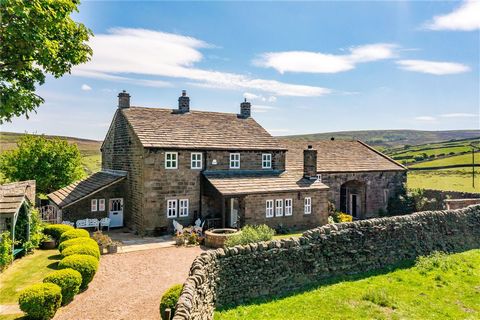 Cold Knowle Farm, Stanbury – One of the Worth Valley’s Finest Homes Perched in a commanding, elevated position on the edge of the picturesque village of Stanbury, Cold Knowle Farm is a truly exceptional detached farmhouse and barn conversion, offerin...