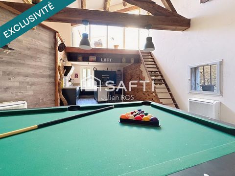 Maison de village type loft - 125 m² habitables + garage 125m2, terrasse, mezzanine et suite parentale – Coursan