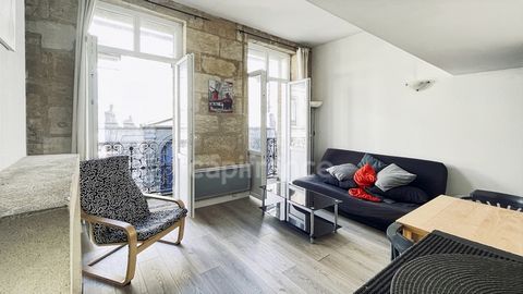 Dpt Gironde (33), à vendre BORDEAUX, appartement T2 avec balcons, de 34,28m² dans immeuble en pierre