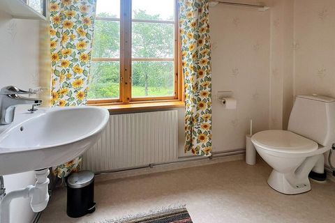 Welcome to a fantastic cabin that brings to mind Astrid Lindgren's fairy tales. Live here in lovely rural surroundings. Feel free to take beneficial walks in beautiful forest and nature. It is a large spacious house with a kitchen, living room and ba...